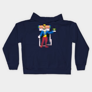 King of all cosmos low-res pixelart Kids Hoodie